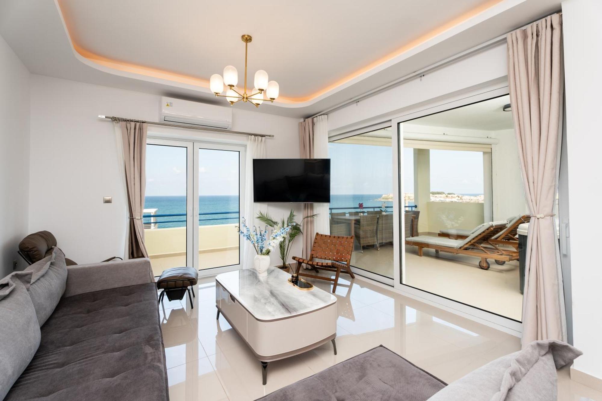 Secret View Apartment, With Private Jacuzzi Rethimnon Buitenkant foto